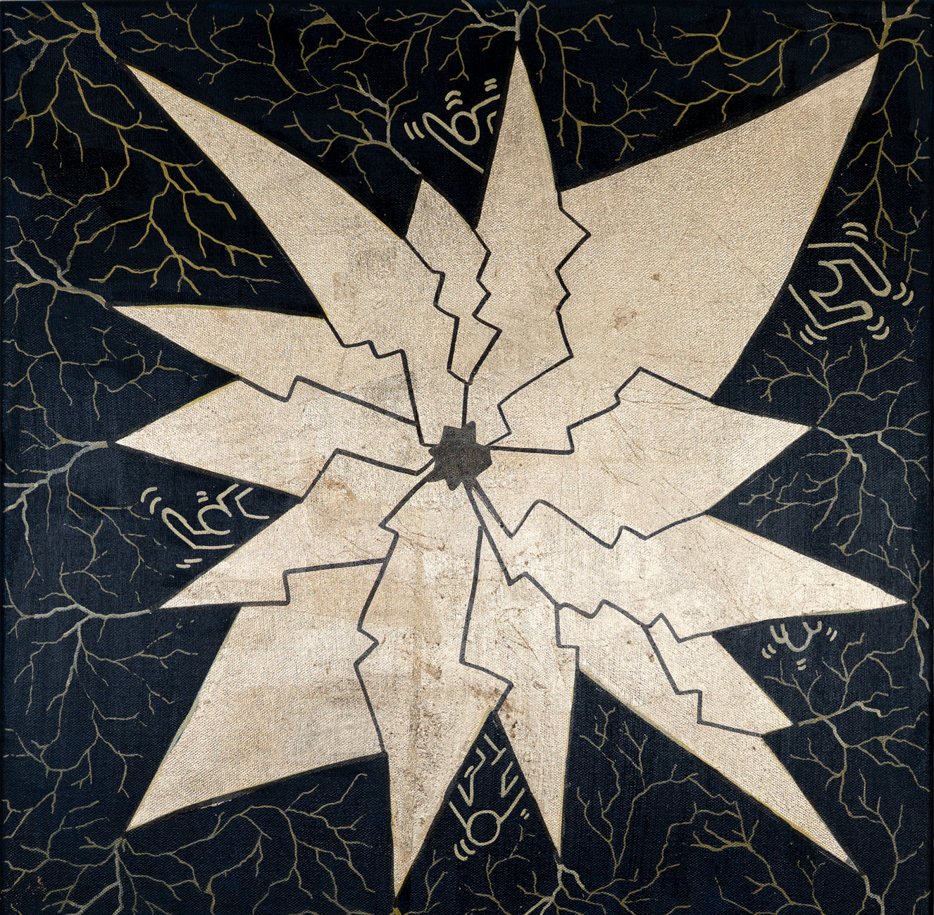 Cieli neri di Alice Dieci, opera 50 × 50 cm