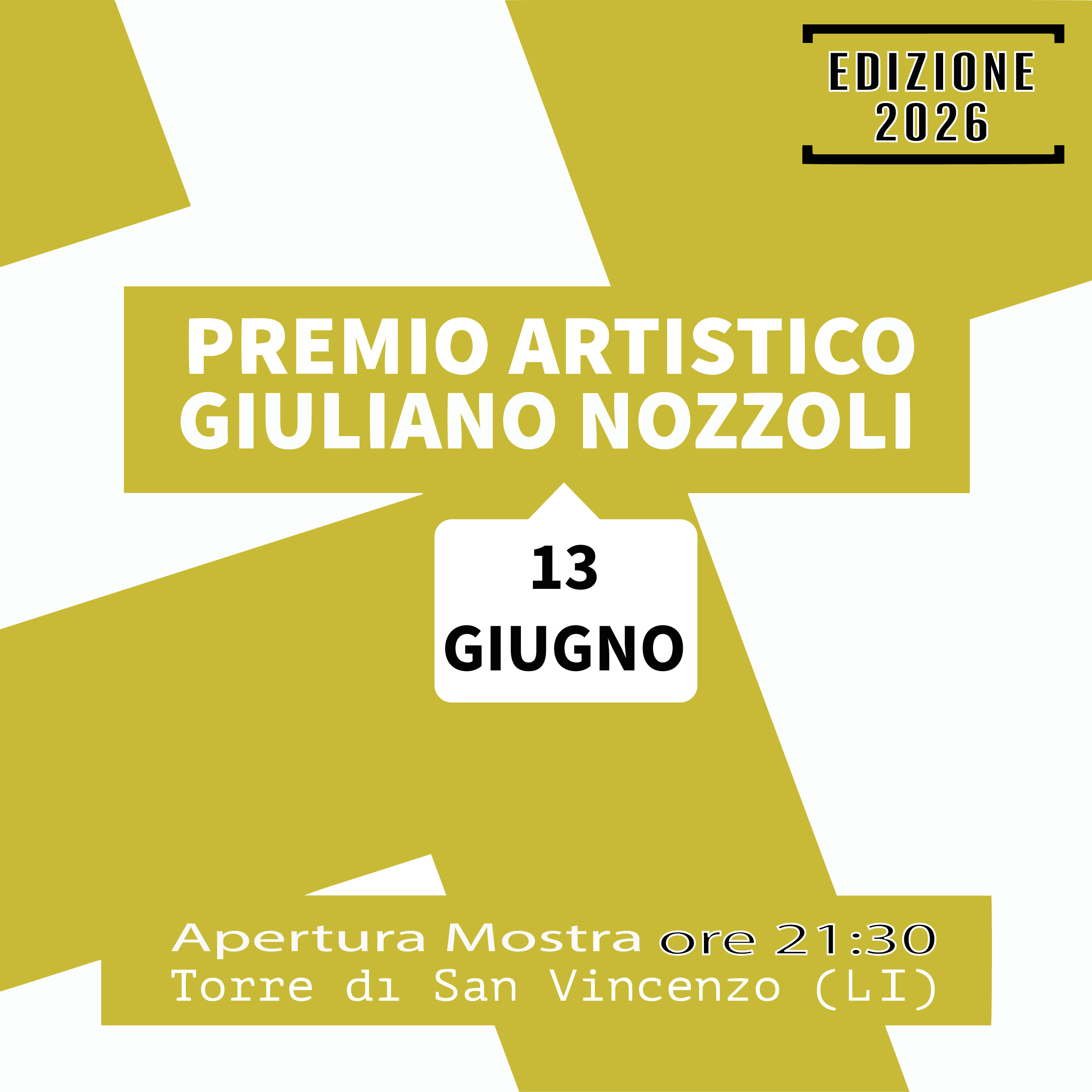 Invito Premio Artistico Giuliano Nozzoli 2026